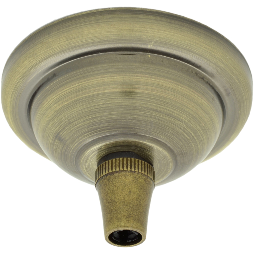 Deco Styled Small 63mm Metal Ceiling Rose Kit In Antique Brass