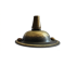 Solid Brass Ceiling Rose with Metal Cord Grip in Hand-Antiqued Finish