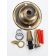 Solid Brass Ceiling Rose with Metal Cord Grip in Hand-Antiqued Finish Solid Brass Ceiling Rose with Metal Cord Grip in Hand-Antiqued Finish