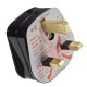 Black Fused Plug -UK 3Pin-13Amp