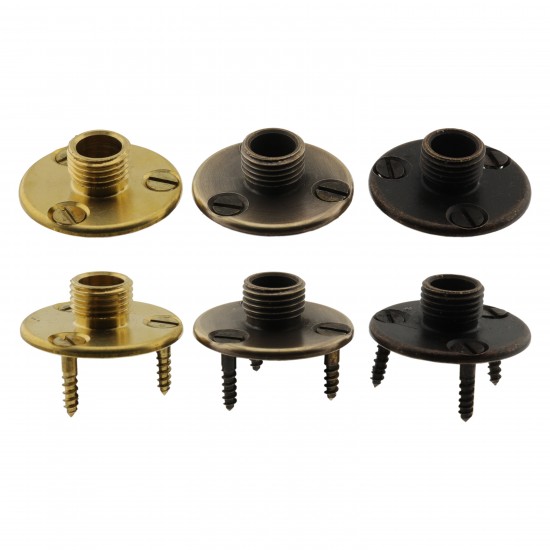 Lampholder fixing Plate with Screws in Dark Bronze Finish