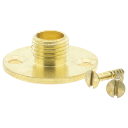 Lampholder fixing Plate with Screws in Raw Brass Lampholder fixing Plate with Screws in Raw Brass