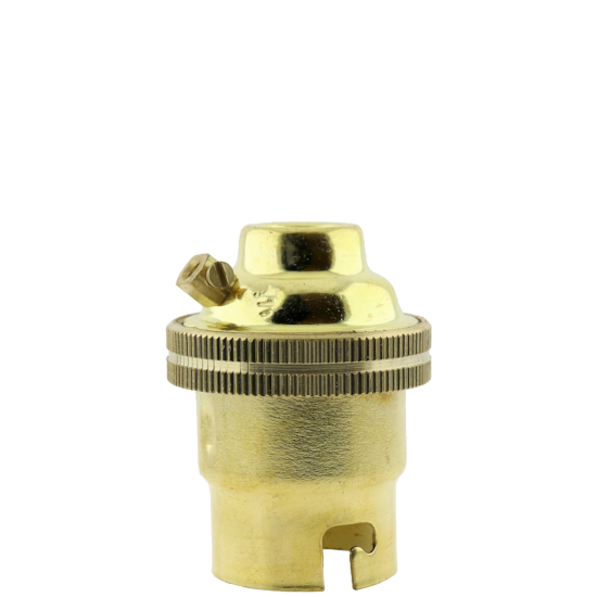 B22 Solid Brass LampHolder with Plain Skirt B22 Solid Brass LampHolder with Plain Skirt