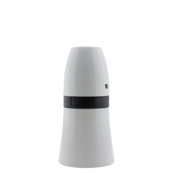 Lampholder B22 White With Shade Skirt and 10mm Threaded Entry
