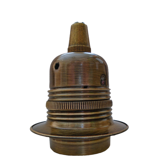 Antique Brass Ceiling Pendant Kit and E27 Lampholder with Antique Gold Flex Antique Brass Ceiling Pendant Kit and E27 Lampholder with Antique Gold Flex