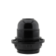 Lampholder E27 Black Bakelite with Shade Ring and 10mm Threaded Entry Lampholder E27 Black Bakelite with Shade Ring and 10mm Threaded Entry