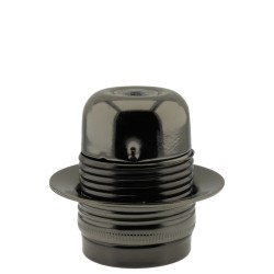 Lampholder E27 Dark Bronze Finish with Shade Ring and 10mm Threaded Entry Lampholder E27 Dark Bronze Finish with Shade Ring and 10mm Threaded Entry