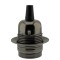 Lampholder E27 Dark Bronze Finish with Shade Ring and Metal Cord Grip