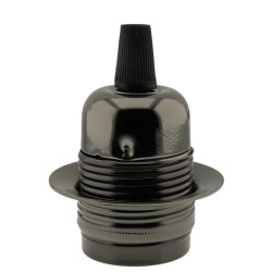 Lampholder E27 Dark Bronze Finish with Shade Ring and Nylon Cord Grip Lampholder E27 Dark Bronze Finish with Shade Ring and Nylon Cord Grip