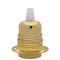 Lampholder E27 Polished Brass Finish with Shade Ring and Nylon Cord Grip