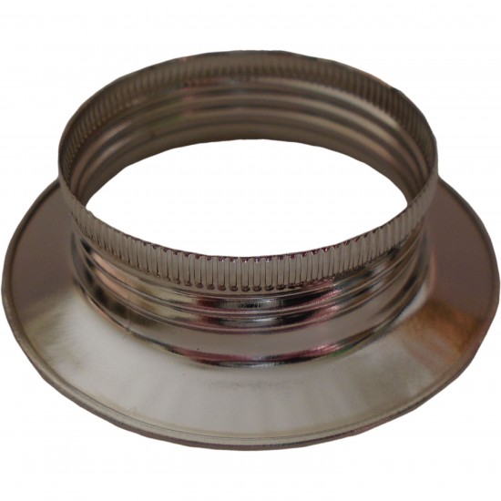 E27 Bulb Holder Additional Shade Ring in Silver Nickel Finish