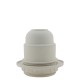 Lampholder E27 Off-White Thermoset Plastic with Shade Ring 10mm Threaded Entry
