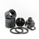 Traditional Edison Screw Bulb Holder (E27) with 2 Shade Rings and Metal Deco Styled Hook in Gunmetal Finish Traditional Edison Screw Bulb Holder (E27) with 2 Shade Rings and Metal Deco Styled Hook in Gunmetal Finish