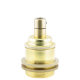 Traditional Edison Screw Bulb Holder (E27) with 2 Shade Rings and Integrated Cord Grip in Raw Brass Finish Traditional Edison Screw Bulb Holder (E27) with 2 Shade Rings and Integrated Cord Grip in Raw Brass Finish