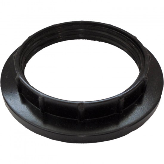 E27 Bulb Holder Additional Shade Ring in Black Bakelite