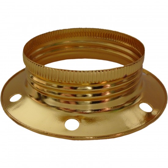 E27 Bulb Holder Additional Shade Ring in Brass Finish