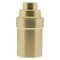 Lampholder SES E14 in Raw Brass with Plain Skirt with 10mm Entry