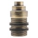 SES E14 Brass Lampholder with 10mm Entry in  Antique Finish