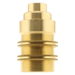 SES E14 Brass Lampholder with 10mm Entry