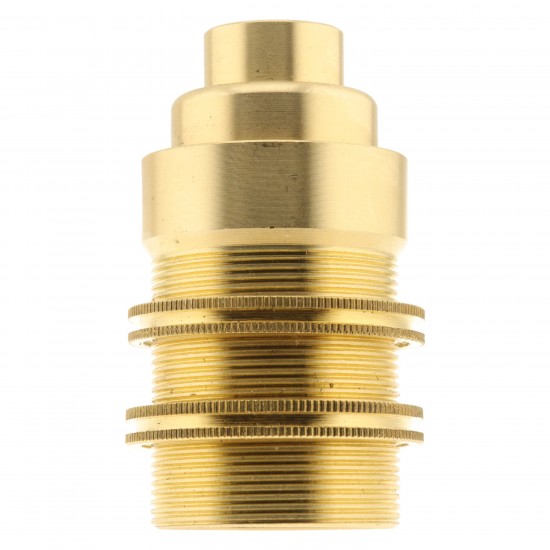 SES E14 Brass Lampholder with 10mm Entry