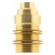 SES E14 Brass Lampholder with 10mm Entry