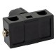 Mini 2A ON-Off Mains 240V Push Button Panel Switch in Black