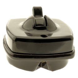 2Gang by 1Way Vintage Britmac Bakelite Light Switch on a Matching Flush Panel Plinth