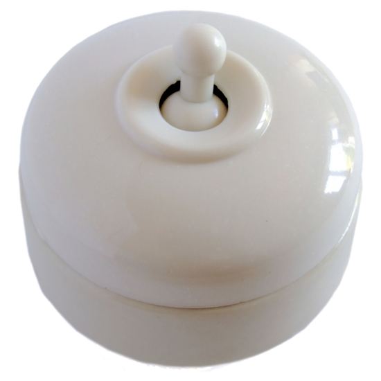 Crabtree Domed Off-White Bakelite Toggle Light Switch 2Way Crabtree Domed Off-White Bakelite Toggle Light Switch 2Way