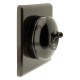 Vintage Crabtree Bakelite Light Switch on a Matching Flush Panel Plinth 2Way