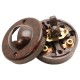 Goltone Mottled Brown Bakelite Toggle Light Switch