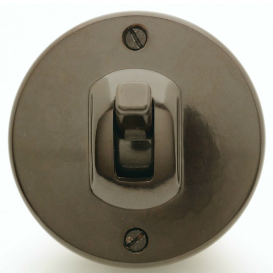 MEM Vintage Brown Bakelite Toggle Light Switch 1 Way 1 Gang MEM Vintage Brown Bakelite Toggle Light Switch 1 Way 1 Gang