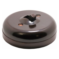 Rolls Bakelite Low Profile Light Switch, 1Way, 5Amp 230VAC