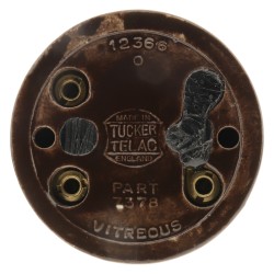 Vintage Bakelite and Ceramic 2Way Switch by Tucker Telac