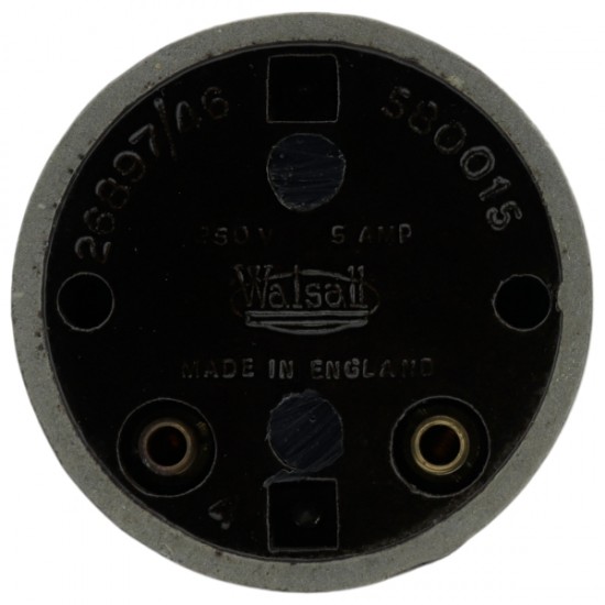 WALSALL Vintage Brown Bakelite 2 Way 5 Amp 240V Light Switch WALSALL Vintage Brown Bakelite 2 Way 5 Amp 240V Light Switch