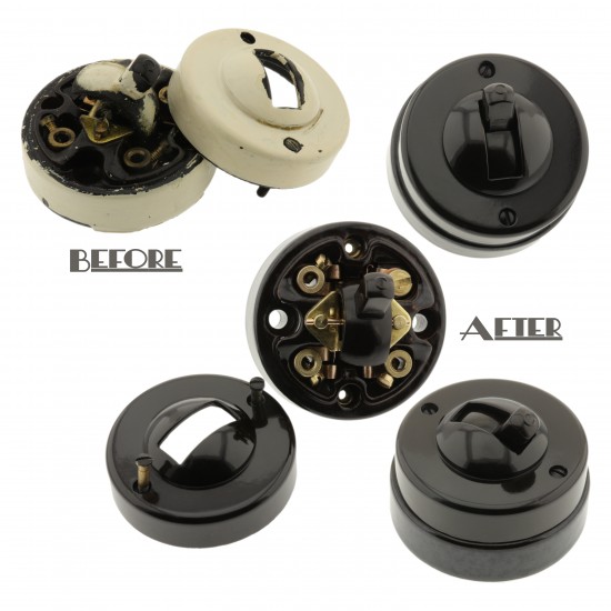 Vintage Bakelite Light Switch Repair and Restoration Service Vintage Bakelite Light Switch Repair and Restoration Service
