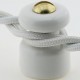 10 Pack Porcelain Cable Management for 2 or 3 CoreTwisted Braided Cloth Covered Lighting Flex