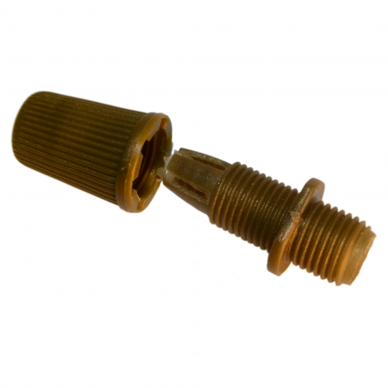 Two Part Nylon Flex Clamp, 10mm Threaded in Antique Green Two Part Nylon Flex Clamp, 10mm Threaded in Antique Green