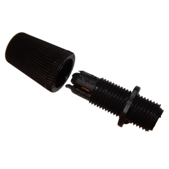 Two Part Nylon Flex Clamp, 10mm Threaded in Black Two Part Nylon Flex Clamp, 10mm Threaded in Black