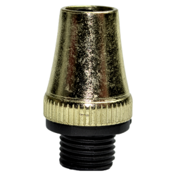 Two Part Metal Flex Clamp, 10mm Threaded in Polished Brass Finish