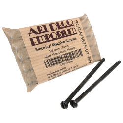 Black Machine Electrical Screw M3.5 x 75mm (10 Pack) Black Machine Electrical Screw M3.5 x 75mm (10 Pack)