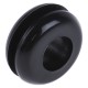 10Pack Black PVC 10mm Cable Grommet for Maximum of 6.4mm Cable Dia.