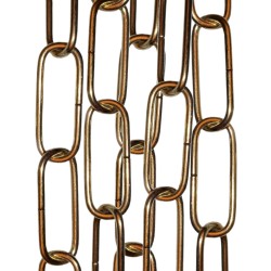Standard Gauge Chain in Polished Brass Finish, 50cm Standard Gauge Chain in Polished Brass Finish, 50cm