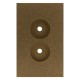 MDF Rectangle Switch Mount Pattress 2Gang 