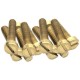 Aged Brass Slotted Cheese Head Screw M2 x 10mm (10 Pack)