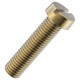 Aged Brass Slotted Cheese Head Screw M2.5 x 10mm (10 Pack)