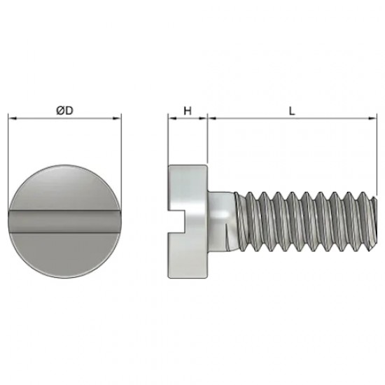 Aged Brass Slotted Cheese Head Screw M2 x 10mm (10 Pack) Aged Brass Slotted Cheese Head Screw M2 x 10mm (10 Pack)