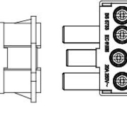 Ceiling Junction Block For Pendant Downlighter Click System