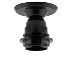 E27 Batten Lampholder in Black Bakelite E27 Batten Lampholder in Black Bakelite