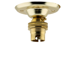 B22 Batten Lampholder in Polished Brass Finish B22 Batten Lampholder in Polished Brass Finish