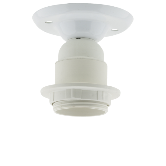 E27 Batten Bulb Holder (lampholder) in White E27 Batten Bulb Holder (lampholder) in White